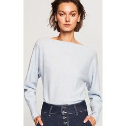Sweter z zabudowanym dekoltem - Niebieski. Niebieskie swetry klasyczne damskie Reserved, l. Za 59,99 zł.