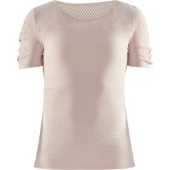 Craft Bluzka Untmd Warpknit Różowa S/M. Różowe bluzki sportowe damskie Craft, s, bez wzorów, bez kołnierzyka, z krótkim rękawem, krótkie, bez kaptura, na fitness i siłownię. Za 259,00 zł.
