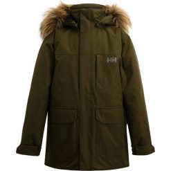 Helly Hansen JUNIOR FELIX Parka ivy green. Brązowe kurtki dziewczęce Helly Hansen, z materiału. W wyprzedaży za 468,30 zł.
