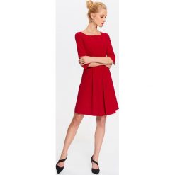 Sukienki: SUKIENKA FIT AND FLARE Z RĘKAWEM 3/4