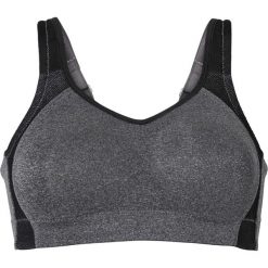 Biustonosze sportowe: Biustonosz sportowy „LEVEL 3” bonprix szaro-czarny melanż