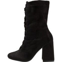 Botki damskie lity: Glamorous Botki na obcasie black