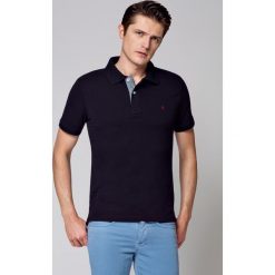 Koszulka Granatowa Polo Jack. Czerwone koszulki męskie LANCERTO, xl, bez wzorów, z bawełny, klasyczne, z krótkim rękawem. W wyprzedaży za 69,90 zł.