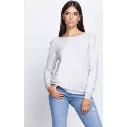 Jasnoszary Sweter Respectful. Szare bez kategorii Born2be, xl, z satyny, z okrągłym kołnierzem. Za 64,99 zł.