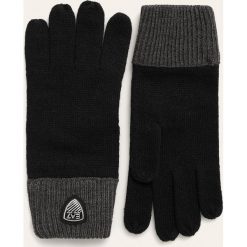 EA7 Emporio Armani - Rękawiczki. Czarne rękawiczki męskie EA7 Emporio Armani, bez wzorów, z dzianiny. W wyprzedaży za 179,90 zł.