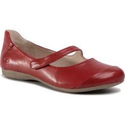 Baleriny JOSEF SEIBEL - Fiona 62 87262 971 396 Rubin. Czerwone baleriny damskie Josef Seibel, bez wzorów, ze skóry, klasyczne, bez obcasa, na płaskiej podeszwie. Za 319,00 zł.