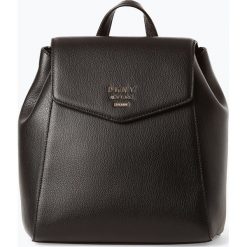 DKNY - Damski plecak skórzany, czarny. Czarne plecaki damskie DKNY, bez wzorów. Za 999,95 zł.