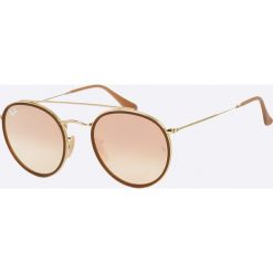 Ray-Ban - Okulary Double Round. Żółte okulary przeciwsłoneczne damskie . W wyprzedaży za 549,90 zł.