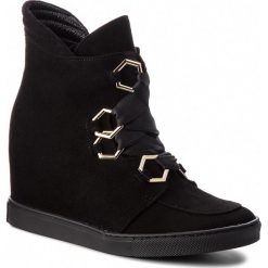 Sneakersy BALDOWSKI - W00556-SNIK-006 Zamsz Czarny. Czarne półbuty damskie Baldowski, ze skóry. W wyprzedaży za 419,00 zł.
