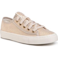 Tenisówki GIOSEPPO - Pianezza 58091 Gold. Żółte trampki dziewczęce Gioseppo, bez wzorów, z gumy, na sznurówki. W wyprzedaży za 139,00 zł.