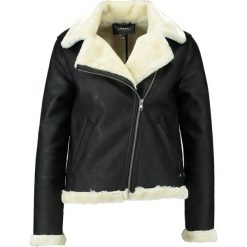 Kurtki damskie: Obey Clothing CHLOE MOTO Kurtka ze skóry ekologicznej black / cream