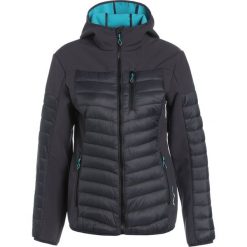 CMP WOMAN FIX HOOD HYBRID JACKET Kurtka hardshell antracite/curacao. Szare kurtki damskie marki CMP, z materiału, outdoorowe. W wyprzedaży za 375,20 zł.