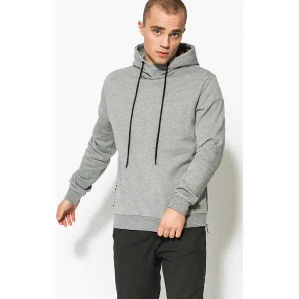 Confront Bluza Bas , szary, rozmiar XL. Szare bluzy męskie Confront, xl, bez wzorów, z bawełny, z kapturem, bez rękawów, bez kaptura. W wyprzedaży za 71,99 zł.
