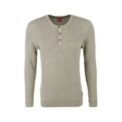 S.Oliver Sweter Męska Z Zielonkawymi Refleksami (Rozmiar Xl). Szare swetry męskie marki S.Oliver, s, bez wzorów, eleganckie, bez kołnierzyka, bez kaptura. W wyprzedaży za 94,00 zł.