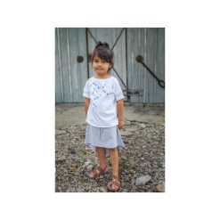 KOSZULKA PAT BIAŁA "?!?!?!". Białe t-shirty chłopięce marki M-art-a-baby, z nadrukiem, z elastanu, z krótkim rękawem. Za 60,00 zł.