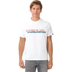 Napapijri Sire Koszulka Biały. Białe podkoszulki męskie Napapijri, m, z nadrukiem, z bawełny, z krótkim rękawem. Za 181,95 zł.