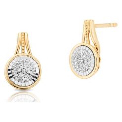 Kolczyki damskie: RABAT Kolczyki – , Brylant 0,13ct