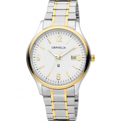 Zegarek kwarcowy w kolorze srebrno-biało-złotym. Szare, analogowe zegarki męskie Esprit Watches, ze stali. W wyprzedaży za 136,95 zł.