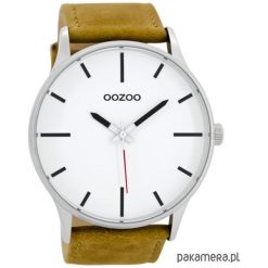 Zegarek OOZOO C8550 brown/white. Brązowe zegarki męskie Pakamera. Za 239,00 zł.
