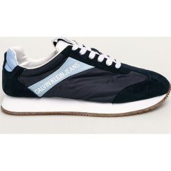 Calvin Klein Jeans - Buty. Brązowe sneakersy męskie Calvin Klein Jeans, z jeansu, na sznurówki. W wyprzedaży za 359,90 zł.
