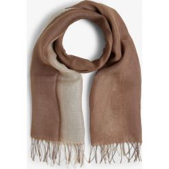 Weekend Max Mara - Damski szalik lniany – Canossa, beżowy. Brązowe szaliki damskie Weekend Max Mara, bez wzorów, ze lnu. Za 449,95 zł.