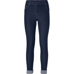 Legginsy o wyglądzie dżinsów bonprix niebieski "stone". Niebieskie jeansy damskie marki bonprix, z jeansu. Za 89,99 zł.