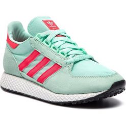 Buty adidas - Forest Grove W CG6124 Clemin/Actpnk/Cwhite. Zielone buty sportowe damskie Adidas, bez wzorów, ze skóry, bez obcasa, na płaskiej podeszwie, bez zapięcia. W wyprzedaży za 229,00 zł.