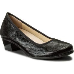 Półbuty CAPRICE - 9-22300-20 Black Reptile 010. Czarne półbuty damskie skórzane Caprice, eleganckie, na obcasie. W wyprzedaży za 179,00 zł.