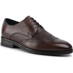 Półbuty JOOP! - Kleitos 4140004393 Brown 700. Pomarańczowe buty wizytowe męskie JOOP!, bez wzorów, ze skóry, eleganckie, bez zapięcia. W wyprzedaży za 519,00 zł.