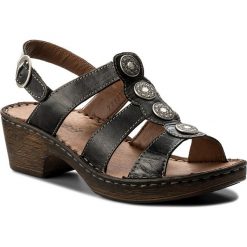 Rzymianki damskie: Sandały JOSEF SEIBEL – Rebecca 55 62955 61 100 Schwarz
