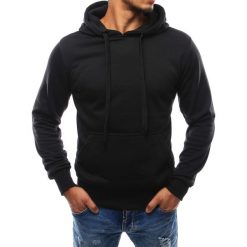 Bluzy męskie: Bluza męska z kapturem czarna (bx2028)