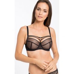Marlies Dekkers - Biustonosz. Czarne biustonosze marki Marlies Dekkers, z haftami, z elastanu. Za 399,90 zł.