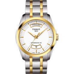 PROMOCJA ZEGAREK TISSOT COUTURIER POWERMATIC 80 PVD T035.407.22.011.01. Białe zegarki męskie marki TISSOT, ze stali. W wyprzedaży za 2635,60 zł.