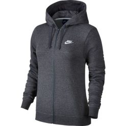Bluza Nike NSW Hoodie Fleece (853930-071). Szare bluzy damskie Nike, bez wzorów, z bawełny, bez rękawów, bez kaptura. Za 189,99 zł.