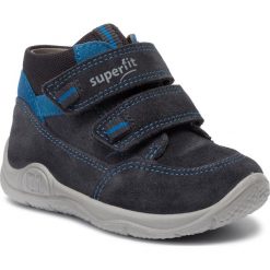 Sneakersy SUPERFIT - 5-09415-20 Grau/Blau. Szare trampki chłopięce Superfit, bez wzorów, ze skóry, bez zapięcia. W wyprzedaży za 189,00 zł.