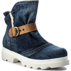 Botki SERGIO BARDI - Agnone FW127279617HB 913. Niebieskie botki damskie na obcasie marki Sergio Bardi, z materiału. W wyprzedaży za 219,00 zł.