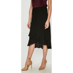 Vero Moda - Spódnica Valentina. Czarne spódniczki damskie Vero Moda, na co dzień, s, bez wzorów, z poliesteru, z podwyższonym stanem, midi, asymetryczne. W wyprzedaży za 119,90 zł.