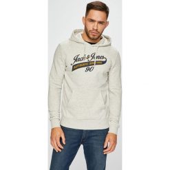 Jack & Jones - Bluza. Szare bejsbolówki męskie Jack & Jones, l, z nadrukiem, z bawełny, z kapturem. W wyprzedaży za 99,90 zł.