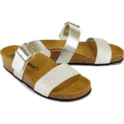 DR. BRINKMANN 701508-92 silber, klapki profilaktyczne damskie. Klapki damskie Dr. Brinkmann, bez wzorów, bez obcasa. Za 159,90 zł.