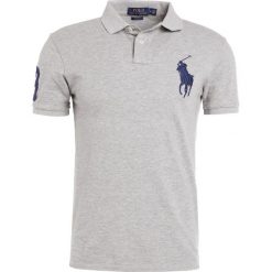 Polo Ralph Lauren SLIM FIT Koszulka polo grey heather. Szare koszulki męskie Polo Ralph Lauren, xxl, bez wzorów, z bawełny, polo, bez rękawów. W wyprzedaży za 439,20 zł.