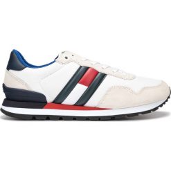 Tommy Hilfiger Tenisówki Biały. Białe trampki męskie TOMMY HILFIGER, bez wzorów, ze skóry, bez zapięcia. Za 428,95 zł.