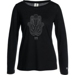 Super.natural GRAPHIC Bluzka z długim rękawem jet black/fatima hand. Czarne bluzki damskie marki super.natural, l, z poliesteru, z długim rękawem. Za 299,00 zł.