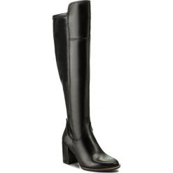 Muszkieterki TAMARIS - 1-25533-29 Black 001. Czarne buty zimowe damskie Tamaris, z materiału, przed kolano, na wysokim obcasie, na obcasie. W wyprzedaży za 289,00 zł.