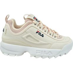 Fila Disruptor Low Wmn 1010302-71Y. Różowe buty sportowe damskie Fila, bez wzorów, ze skóry, sportowe. W wyprzedaży za 389,99 zł.