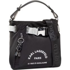 Torebka KARL LAGERFELD - 205W3035 Black. Czarne torebki klasyczne damskie KARL LAGERFELD, bez wzorów, z materiału, bez dodatków. Za 1089,00 zł.