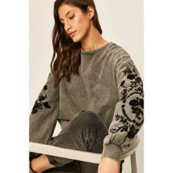 Answear - Bluza. Szare bluzy damskie ANSWEAR, s, z aplikacjami, z bawełny, bez rękawów, bez kaptura. Za 119,90 zł.