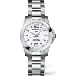 LONGINES CONQUEST L3.276.4.16.6. Szare zegarki damskie LONGINES, ze stali. Za 4510,00 zł.