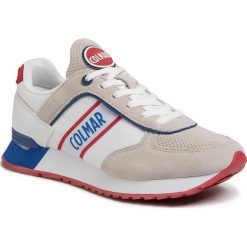 Sneakersy COLMAR - Travis Runner 030 White. Brązowe sneakersy męskie Colmar, na co dzień, bez wzorów, z zamszu, klasyczne, bez zapięcia. Za 599,00 zł.