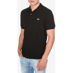 Lacoste Polo Koszulka Czarny. Czarne podkoszulki męskie Lacoste, m, bez wzorów, z bawełny, bez rękawów. Za 421,95 zł.