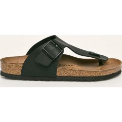 Birkenstock - Japonki Ramses. Czarne kapcie męskie Birkenstock, ze skóry ekologicznej, bez zapięcia. Za 269,90 zł.